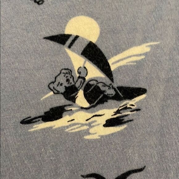 Polo Ralph Lauren Blue Sailboat Polo Bear Hoodie Shirt Mens Size Extra Large - Picture 9 of 12